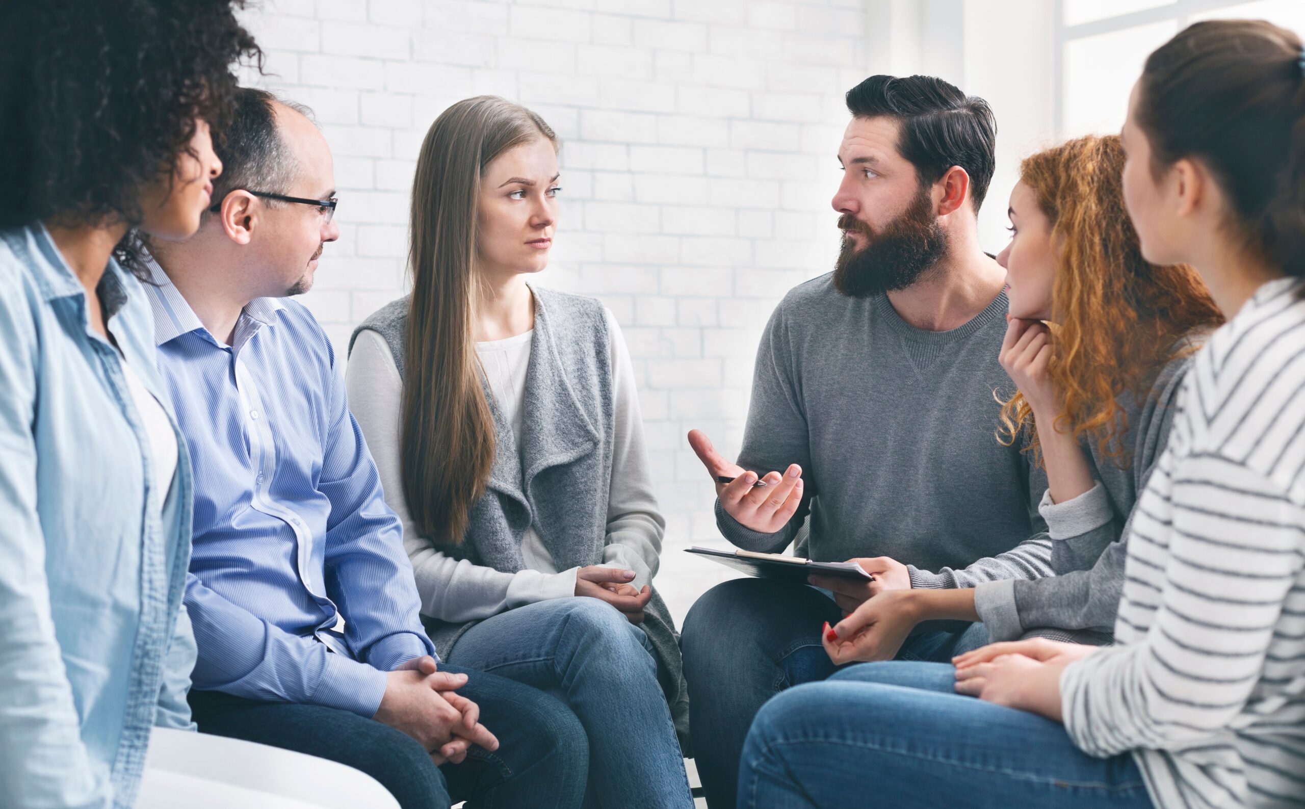 people talking